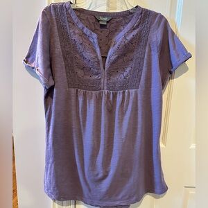 Natural Reflections Eyelet Detail Blouse